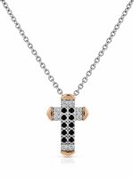 Necklace Baraka Man in White Gold Diamante BARAKA21595